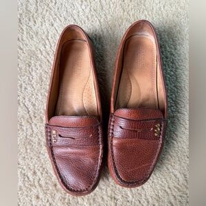Lauren Ralph Lauren Brown Leather Penny Loafers Belen Sz 8